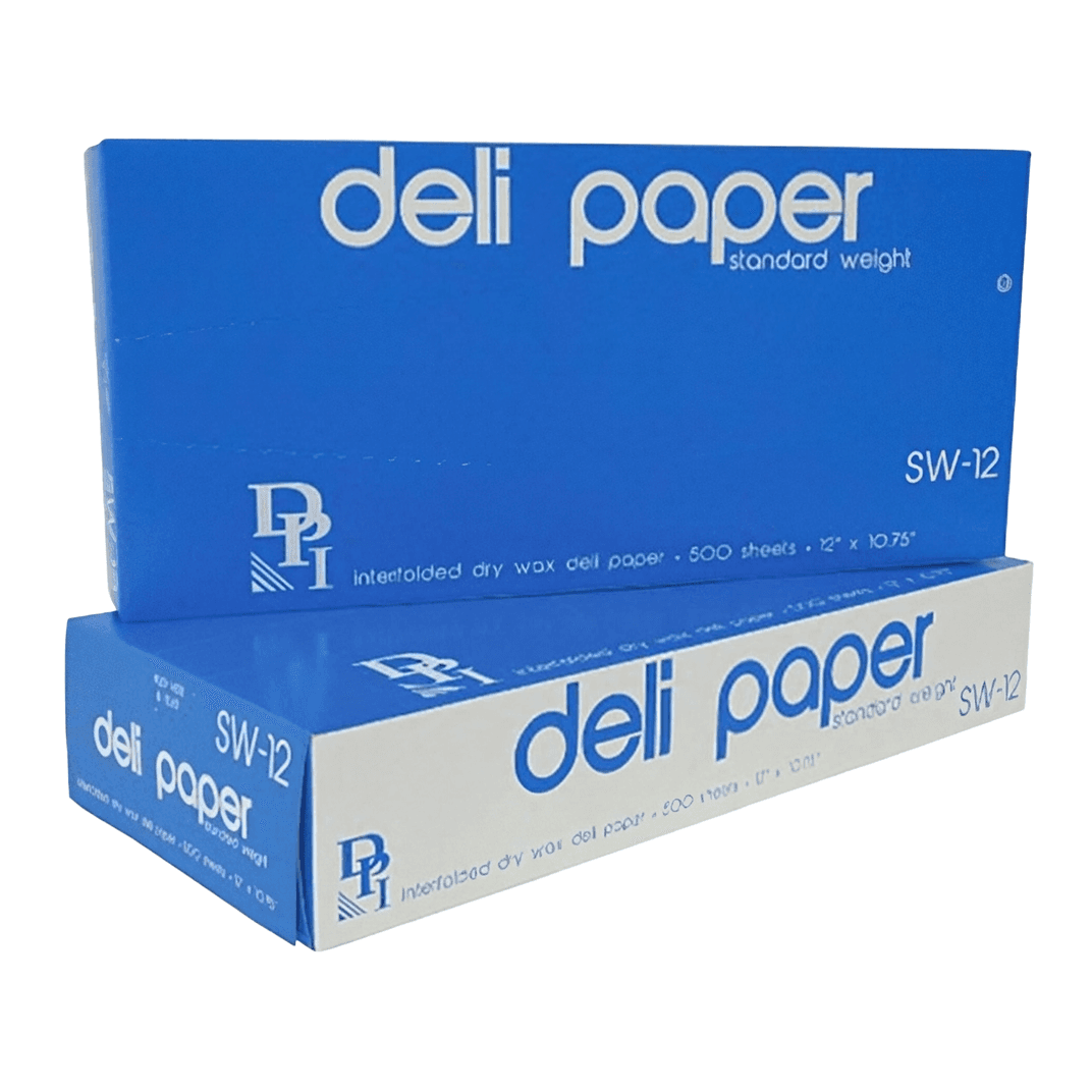 Deli Sheet 12X10.75 IN Dry Wax Paper White Interfold 6000/Case