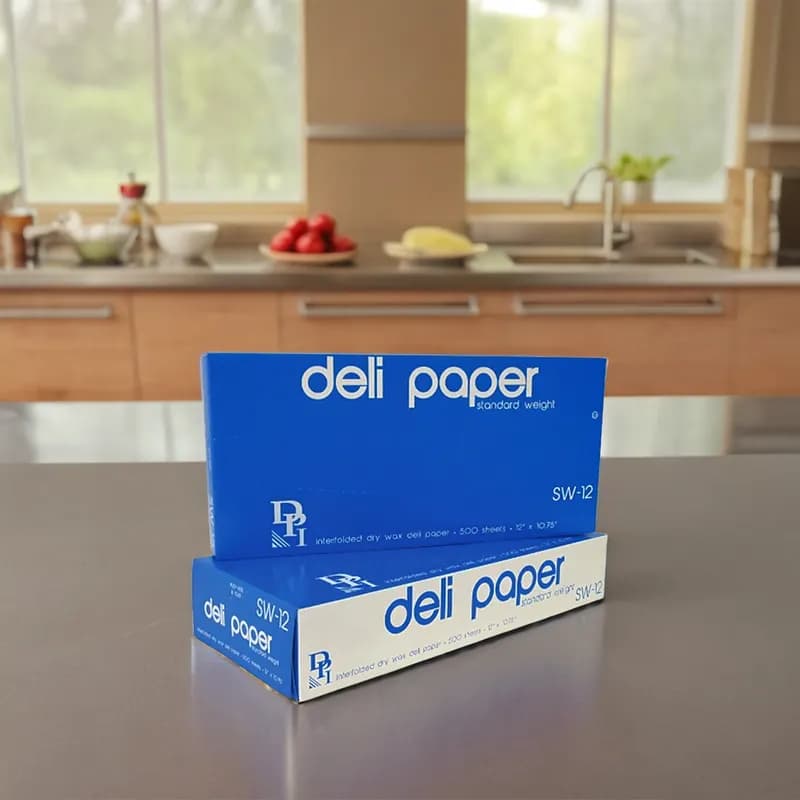 Deli Sheet 12X10.75 IN Dry Wax Paper White Interfold 6000/Case