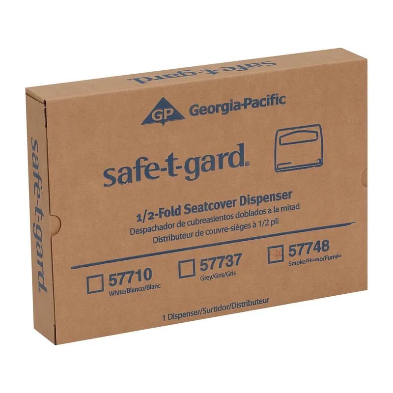 Safe-T-Gard® Toilet Seat Cover Dispenser 11.75X2.5X11.75 IN White 1/2 Fold Hygienic Durable Touchless 1/Each