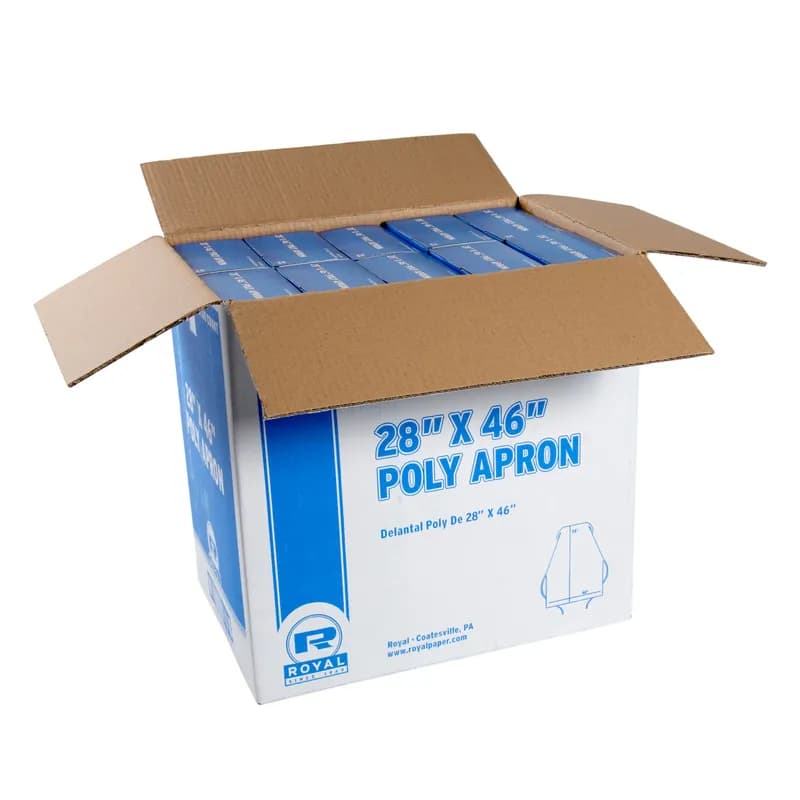 Apron 28X46 IN Lightweight PP 100 Count/Pack 10 Packs/Case 1000 Count/Case