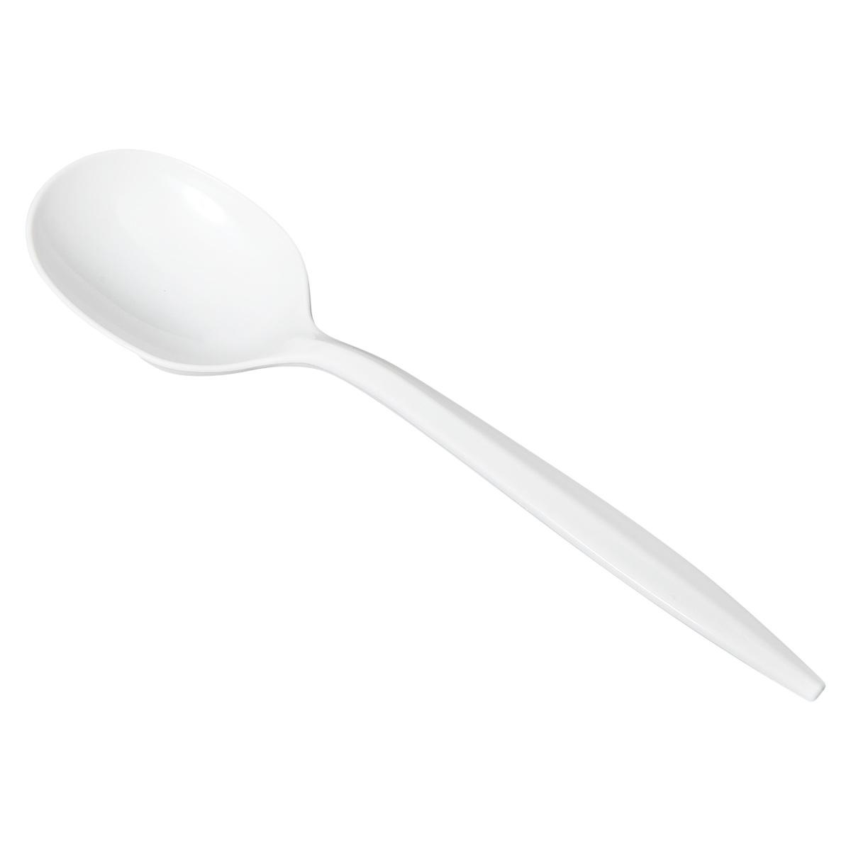 Victoria Bay Soup Spoon PP White Medium Weight Unwrapped 1000/Case
