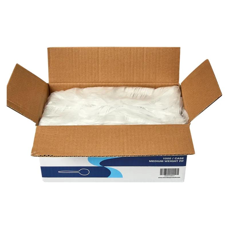 Victoria Bay Soup Spoon PP White Medium Weight Unwrapped 1000/Case