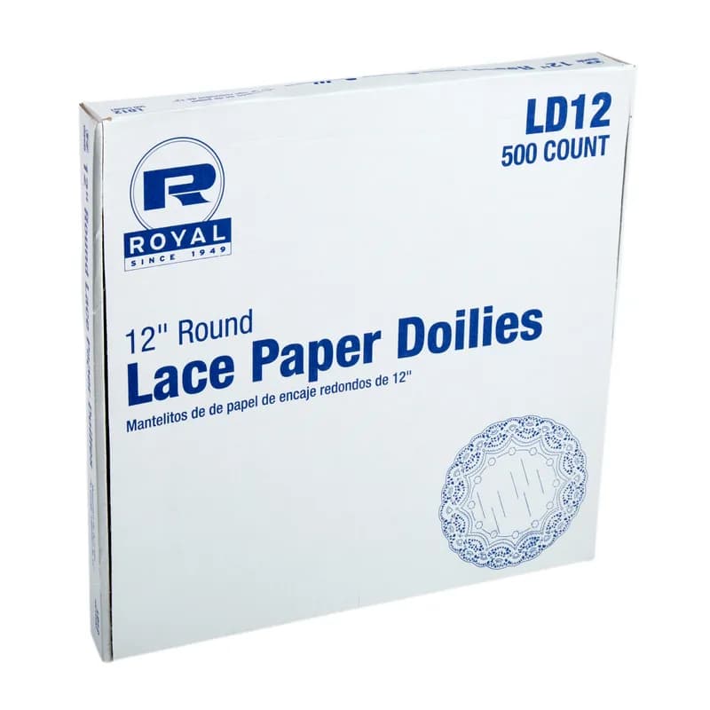 Doily 12 IN Paper White Lace 5000/Case