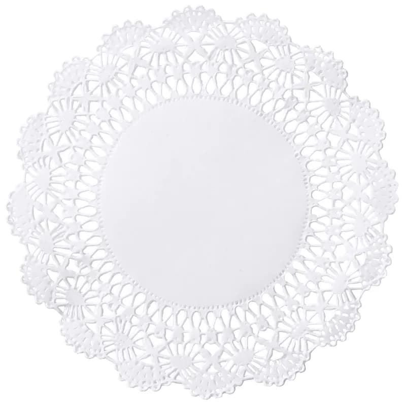 Cambridge Doily 4 IN Paper White Lace Round 1000/Case