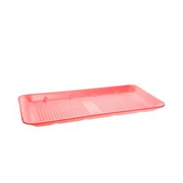 25SH Supermarket Tray 14.875X8X1.02 IN Polystyrene Foam Rose Rectangle Heavy 250/Case