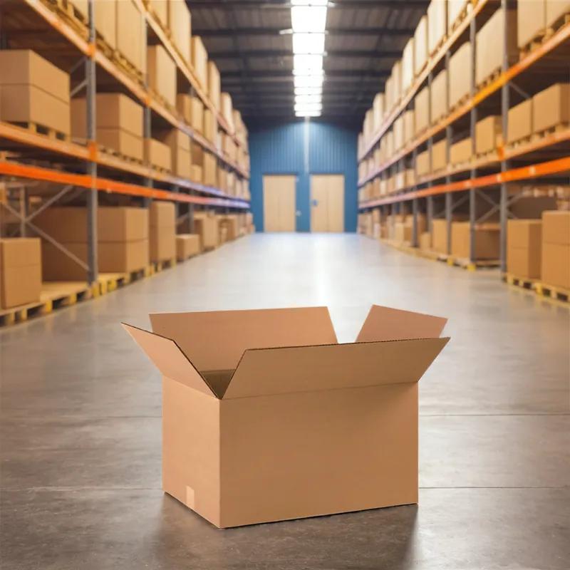 Box 22X14X12 IN Kraft Corrugated Cardboard 32ECT 20/Bundle