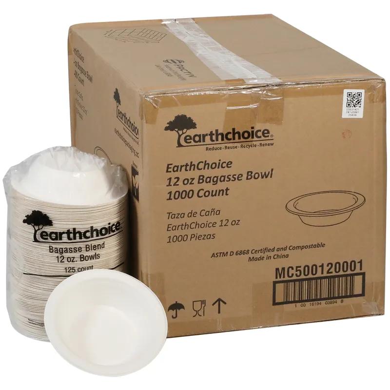 Bowl 12 OZ Molded Fiber White 1000/Case