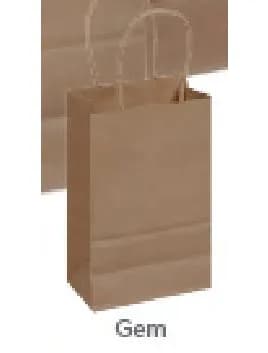 Victoria Bay Shopper Bag 5.25X3.25X8.375 IN Paper 60# Kraft Gusset 250/Case