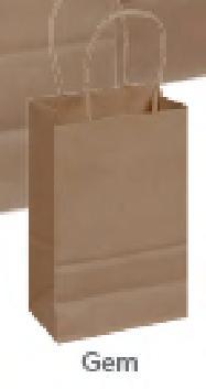 Victoria Bay Shopper Bag 5.25X3.25X8.375 IN Paper 60# Kraft Gusset 250/Case