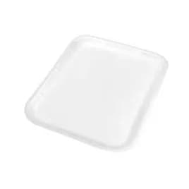 14 Meat Tray 10X13.875X1.25 IN 1 Compartment Polystyrene Foam White Rectangle Family Pack 100/Case