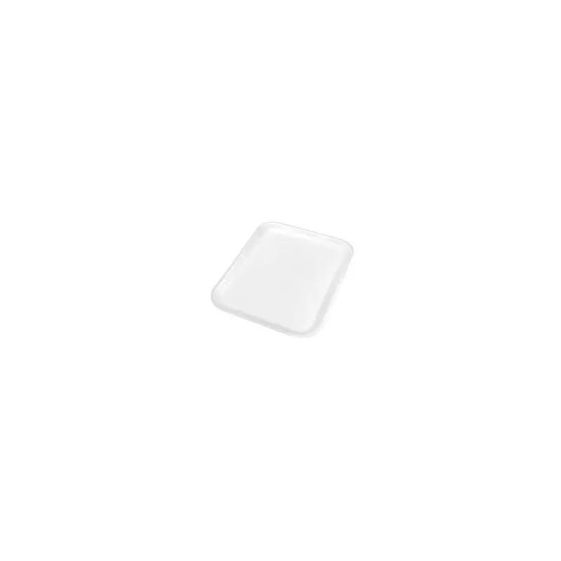 14 Meat Tray 10X13.875X1.25 IN 1 Compartment Polystyrene Foam White Rectangle Family Pack 100/Case