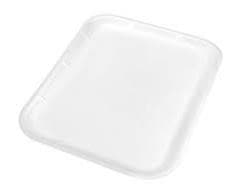 14 Meat Tray 10X13.875X1.25 IN 1 Compartment Polystyrene Foam White Rectangle Family Pack 100/Case