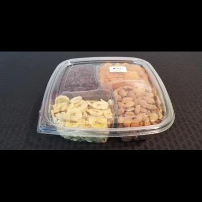 Lid Flat 9.7X9.7X0.83 IN PET Clear Rectangle For 48 OZ Compartment Tray 200/Case