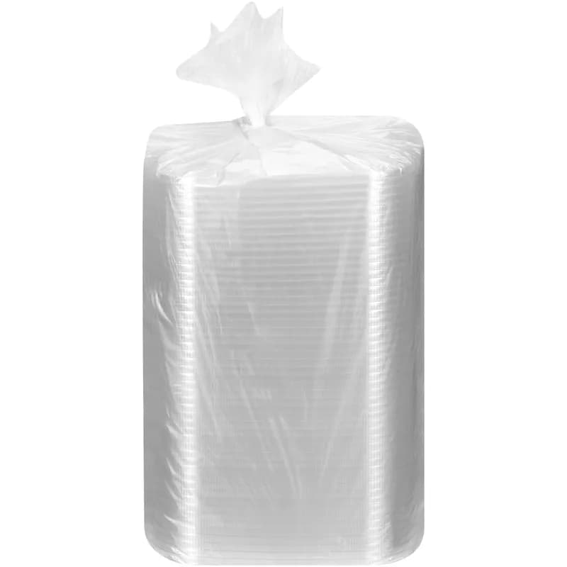Lid Flat 9.7X9.7X0.83 IN PET Clear Rectangle For 48 OZ Compartment Tray 200/Case