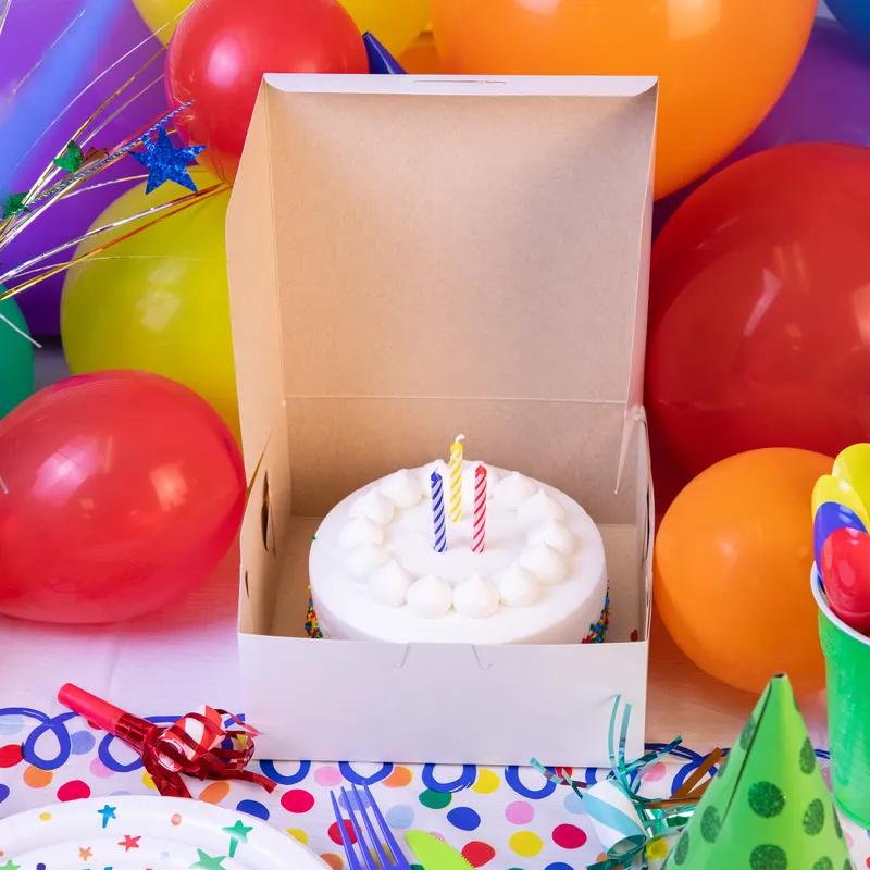 Bakery Box 7X7X3 IN White 250/Bundle