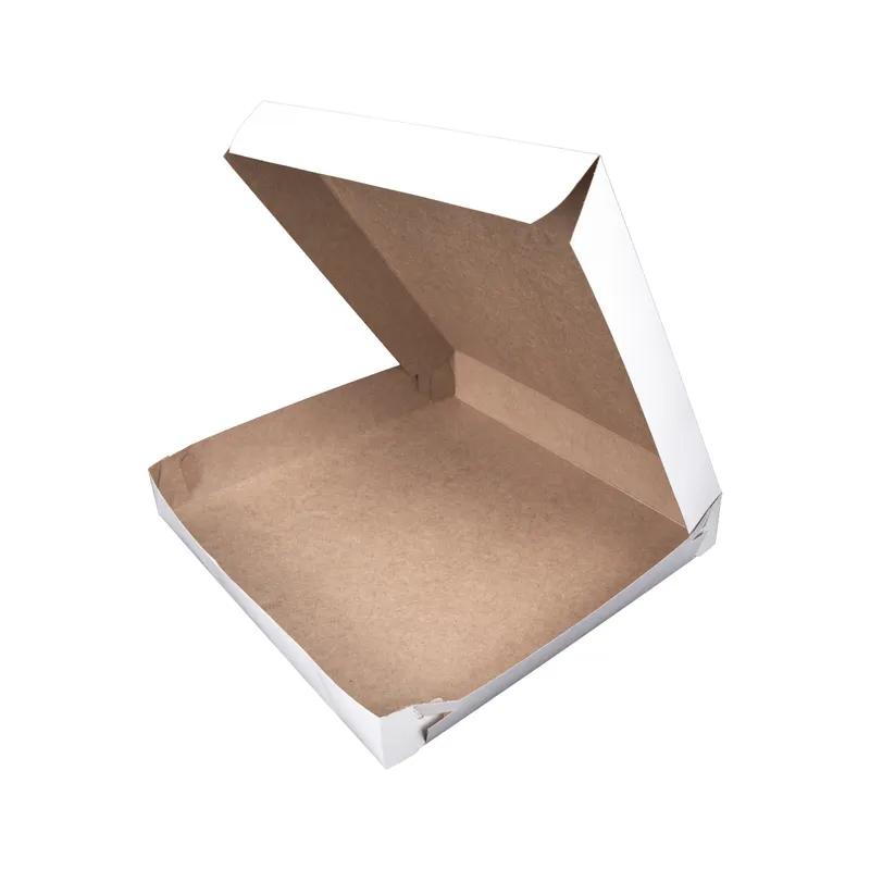 Pizza Box 12X12X1.85 IN White Plain Corner Lock 100/Bundle