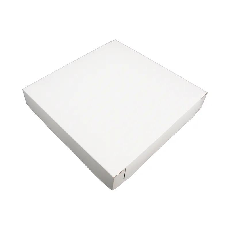 Pizza Box 12X12X1.85 IN White Plain Corner Lock 100/Bundle