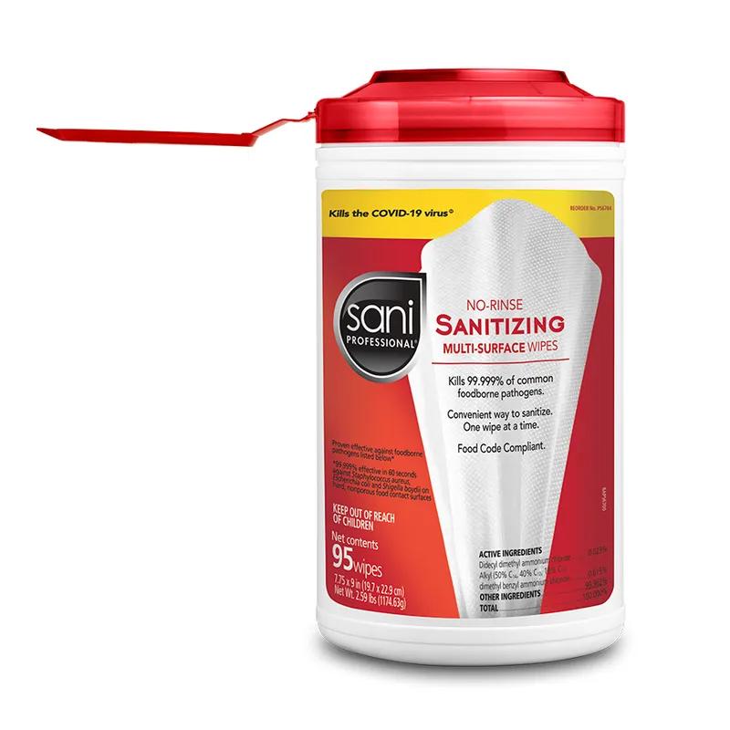 Sani-Wipe® Mild Scent Sanitizer Multi Surface Wipe 175 Count/Pack 6 Packs/Case 1050 Count/Case