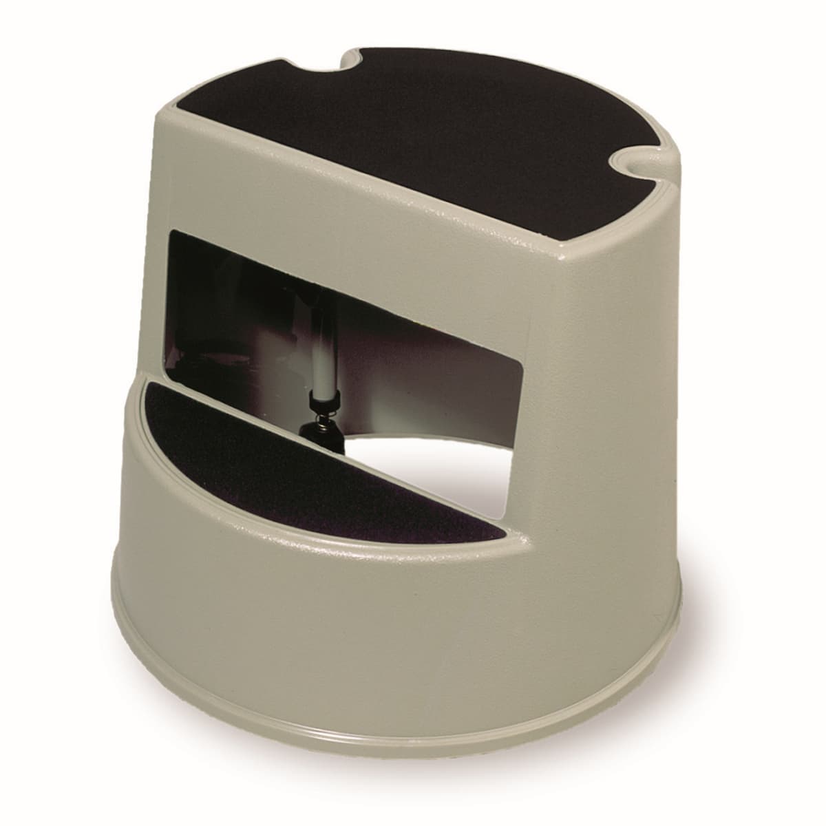 Step Stool 350 LB Beige Plastic Mobile Two Step 1/Each