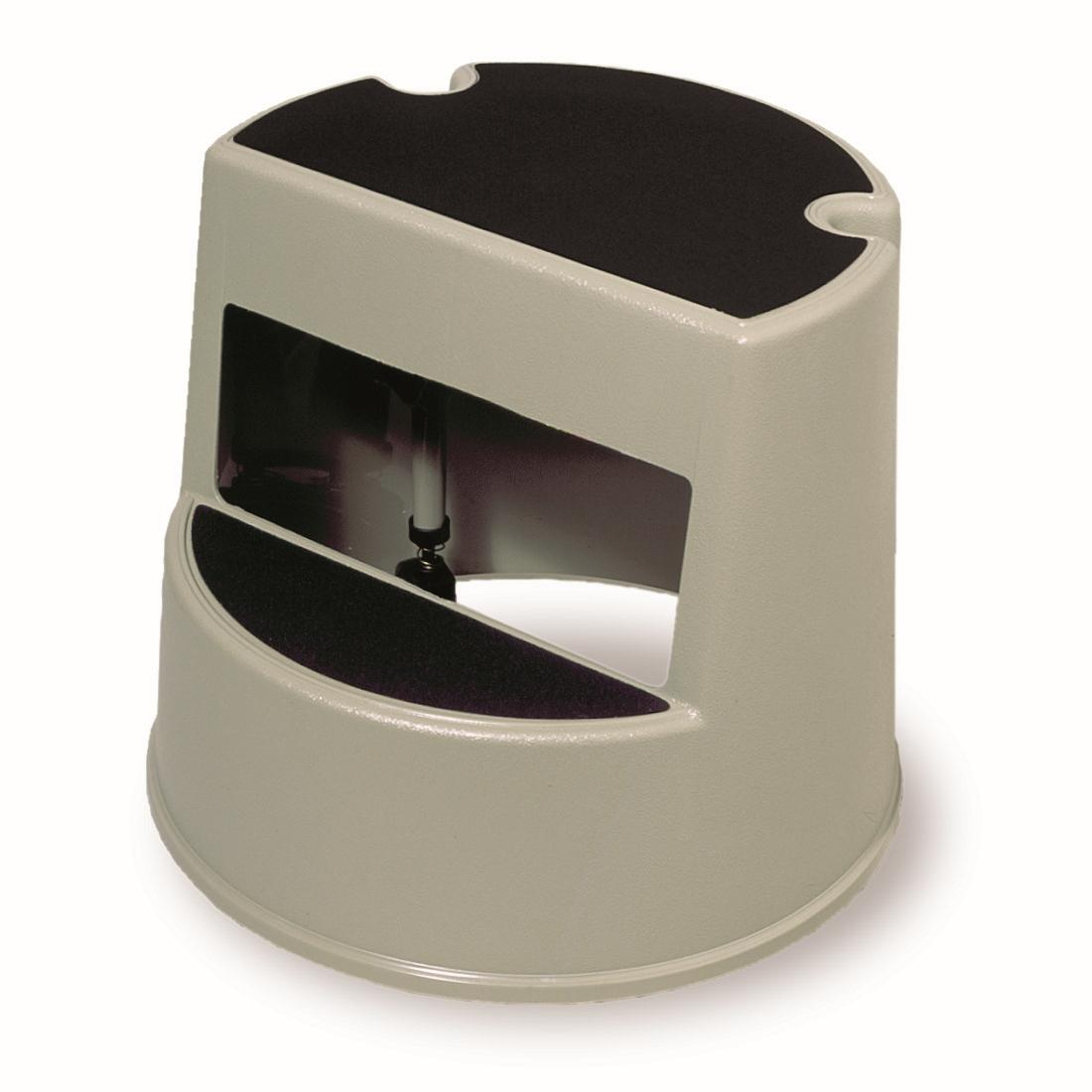 Step Stool 350 LB Beige Plastic Mobile Two Step 1/Each