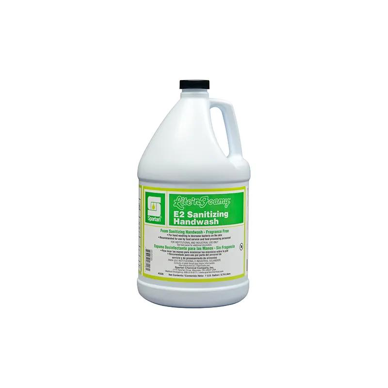 Lite'n Foamy® E2 Sanitizing Handwash Foam RTU 1 GAL Unscented Clear Sanitizing 4/Case