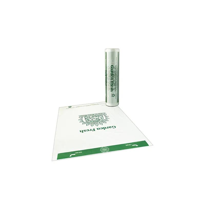 U-BAG-IT Leafy Greens Produce Bag Roll 18X24 IN High-Density Polyethylene (HDPE) 9MIC Clear 700 Count/Roll 4 Rolls/Case