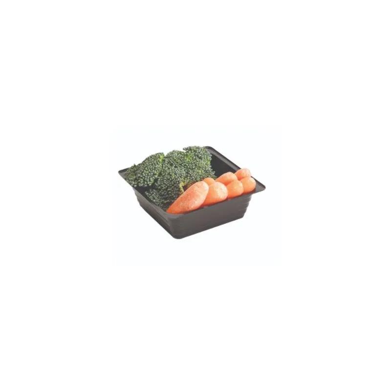 WNA Take-Out Container Base 5 OZ Plastic Black Deep 2500/Case