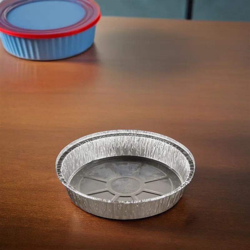 Victoria Bay Take-Out Container Base 7.125X1.75 IN Aluminum Silver Round 250/Case