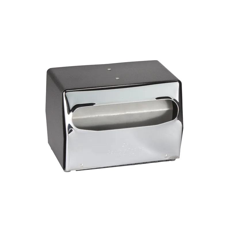 Dixie® Napkin Dispenser 6X7.50X5.375 IN Chrome Black Steel Tabletop 1/Each