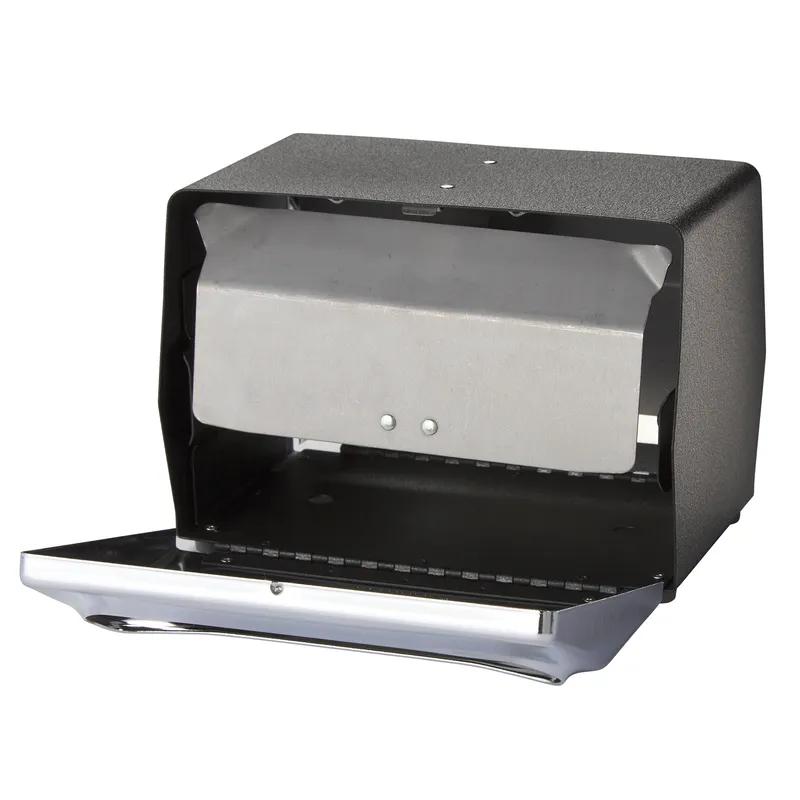 Dixie® Napkin Dispenser 6X7.50X5.375 IN Chrome Black Steel Tabletop 1/Each