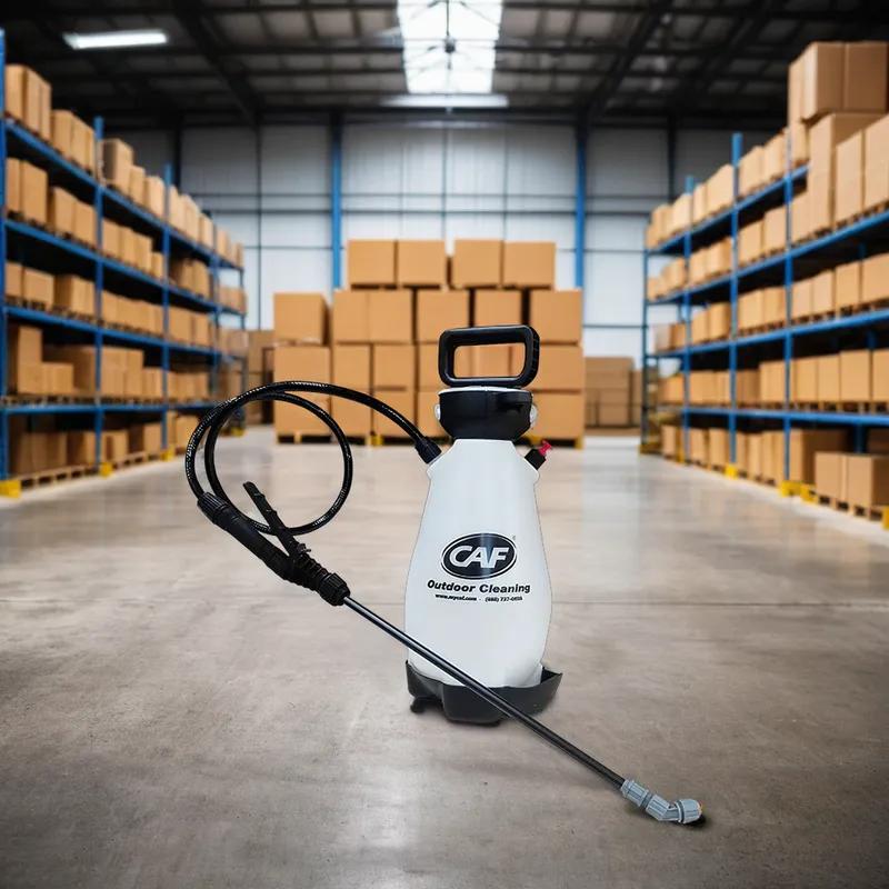 Pump Sprayer 2 GAL Plastic Clear Black Portable 1/Each