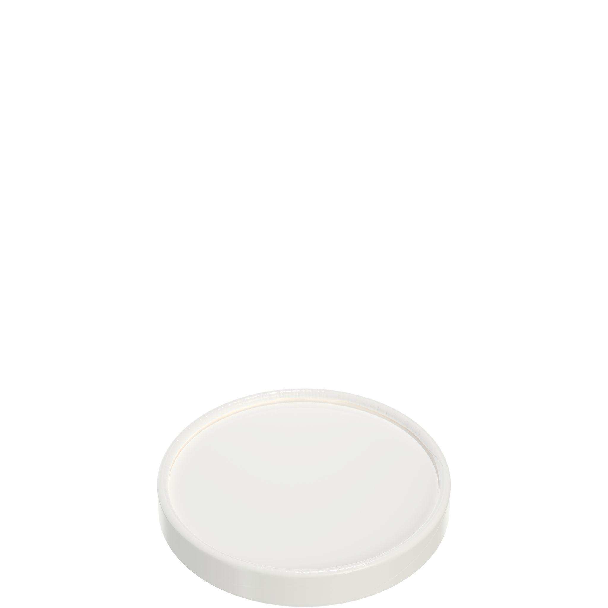 Solo® Flexstyle® Lid Flat 3.9X0.6 IN DSP White For 16 OZ Container Individually Wrapped 25 Count/Pack 20 Packs/Case