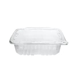 Deli Container Hinged 48 OZ RPET Clear Tamper-Evident 134/Case