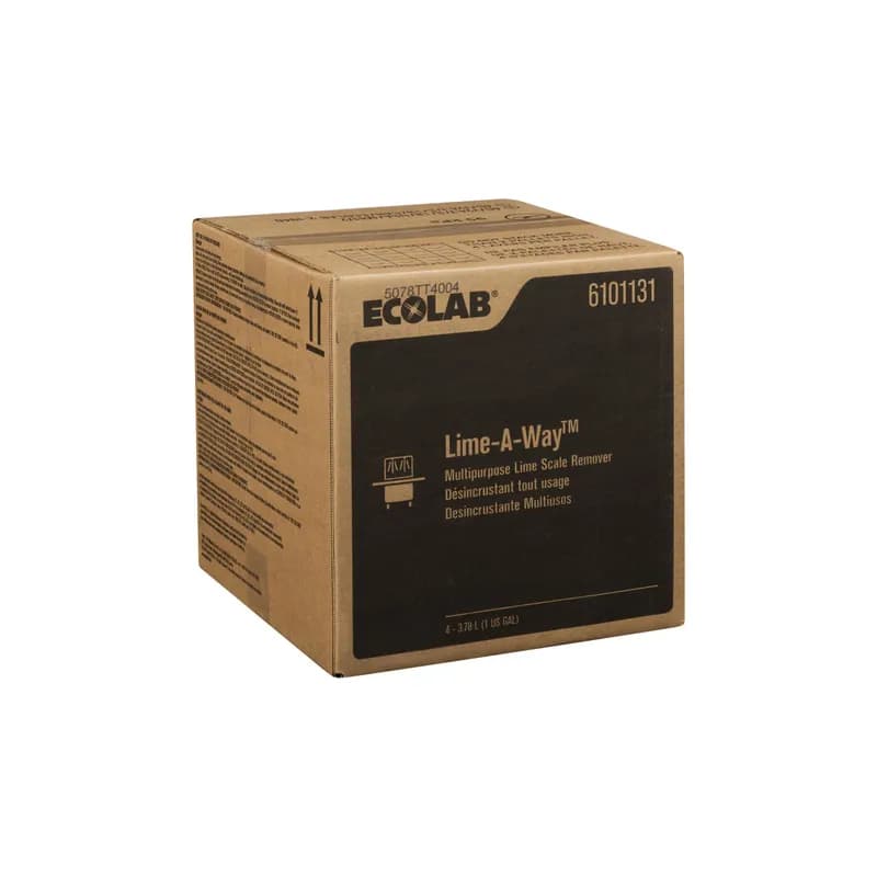 Lime-A-Way Unscented Delimer & Descaler Cleaner 1 GAL Dishmachine Acidic Liquid 4/Case