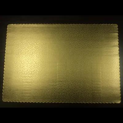 Cake Board Full Size Corrugated Paperboard Gold Rectangle 25/Case
