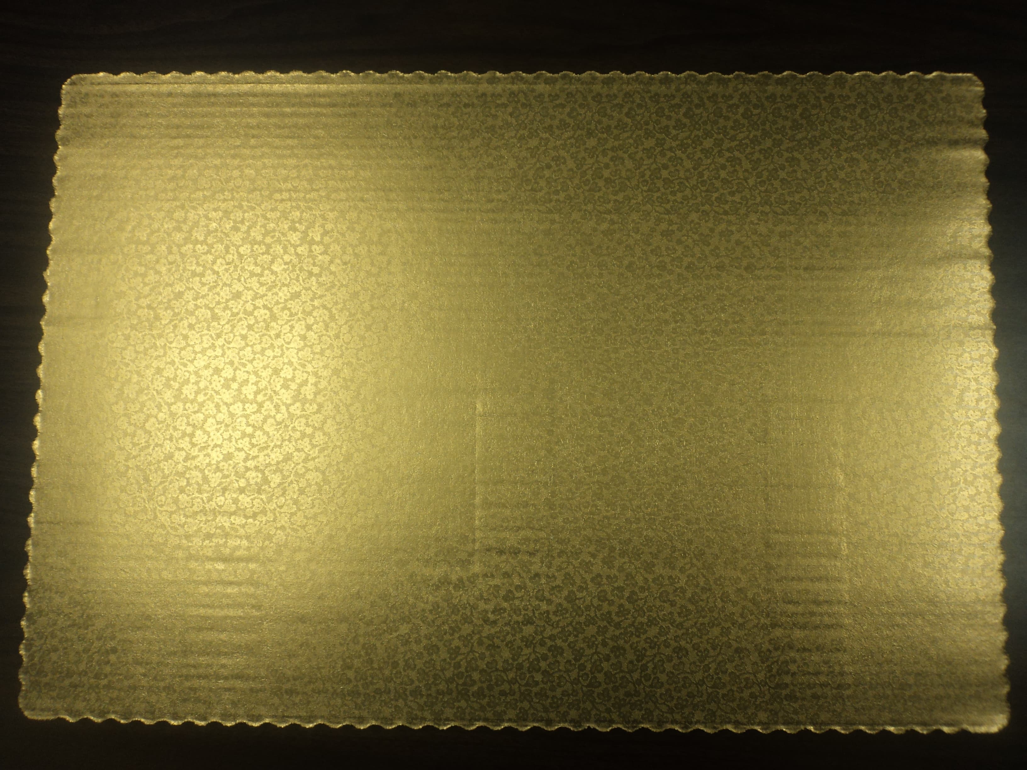 Cake Board Full Size Corrugated Paperboard Gold Rectangle 25/Case