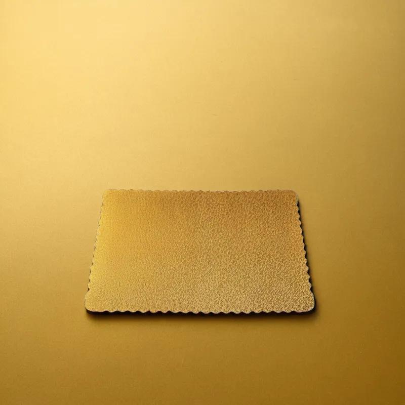 Cake Board 1/2 Size 18.75X13.75 IN Corrugated Paperboard Gold Rectangle 50/Case