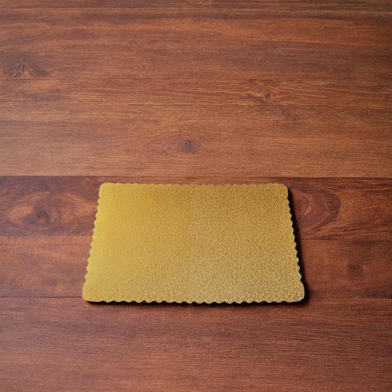 Cake Board 1/2 Size 18.75X13.75 IN Corrugated Paperboard Gold Rectangle 50/Case