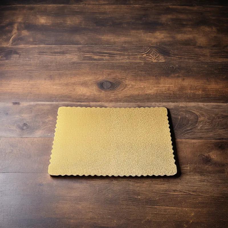 Cake Board 1/2 Size 18.75X13.75 IN Corrugated Paperboard Gold Rectangle 50/Case