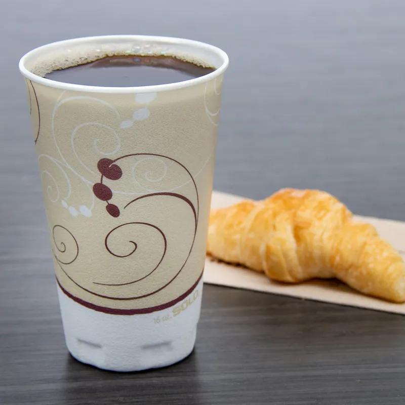 Dart® Trophy® Plus™ Cup 16 OZ XPS Multicolor Symphony® Stock Print 50 Count/Pack 15 Packs/Case 750 Count/Case