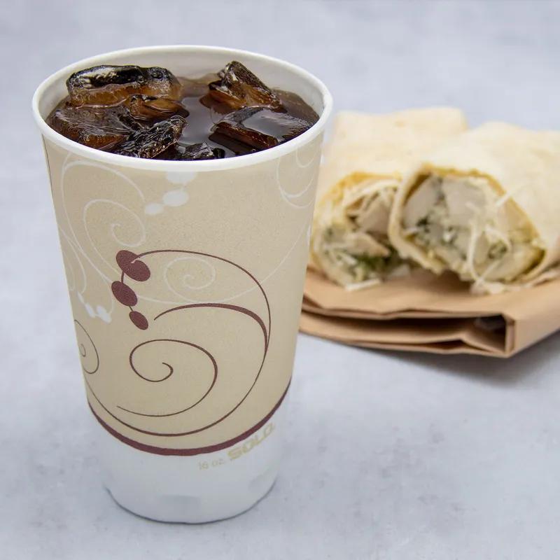 Dart® Trophy® Plus™ Cup 16 OZ XPS Multicolor Symphony® Stock Print 50 Count/Pack 15 Packs/Case 750 Count/Case