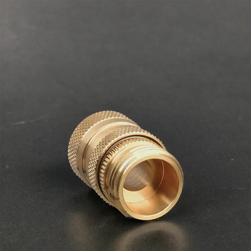 Garden Hose Adapter Brass Quick Connect Male 1/Each