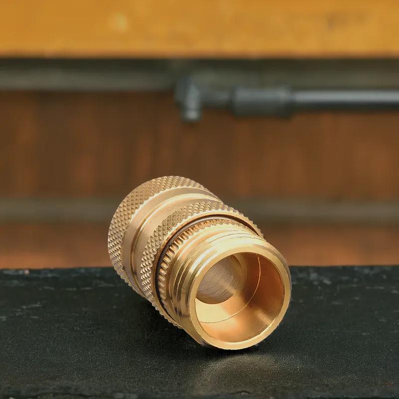 Garden Hose Adapter Brass Quick Connect Male 1/Each
