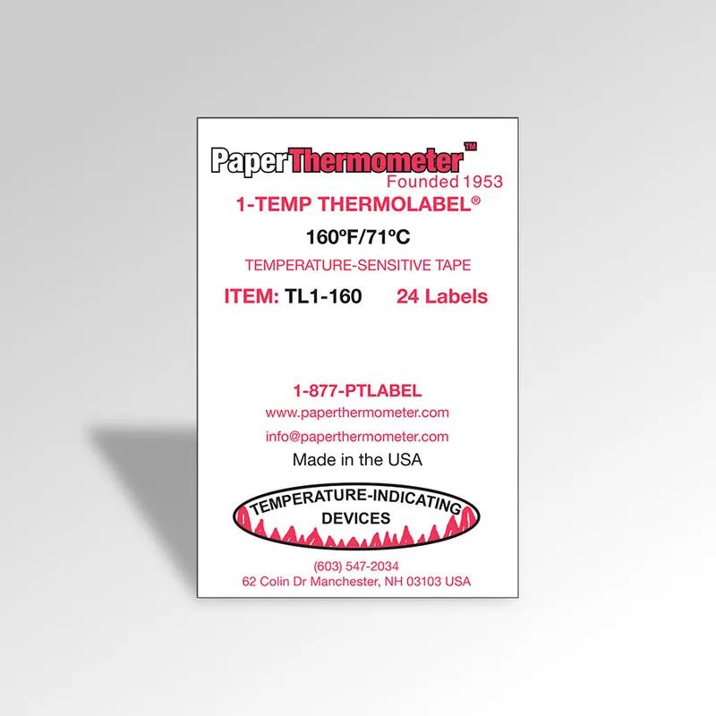 Thermolabel® Label 0.5X1.8125 IN Rectangle Temperature Indicator 24/Pack