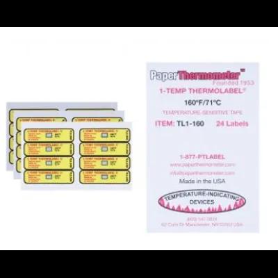 Thermolabel® Label 0.5X1.8125 IN Rectangle Temperature Indicator 24/Pack