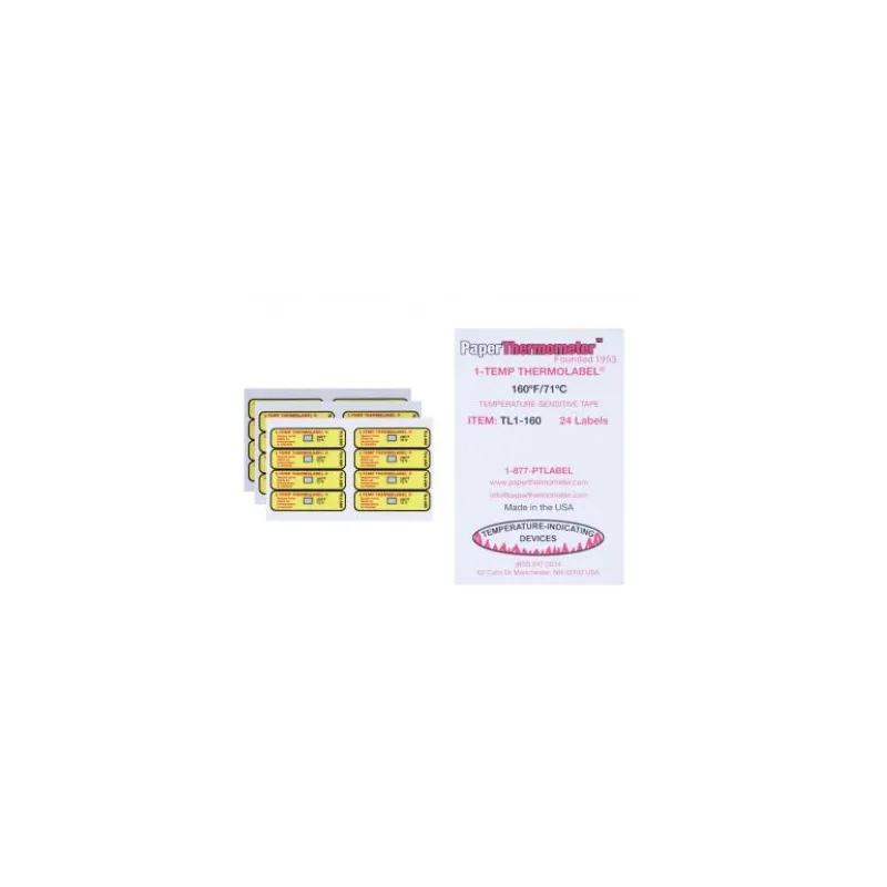 Thermolabel® Label 0.5X1.8125 IN Rectangle Temperature Indicator 24/Pack