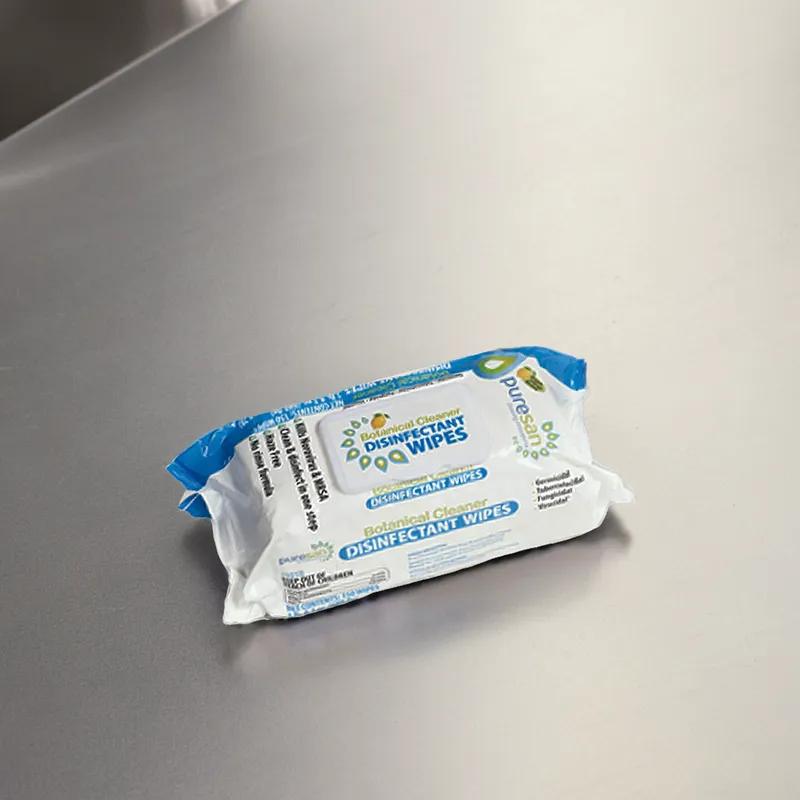 Lemon One-Step Disinfectant Wipe Tuberculocidal Virucidal Fungicidal 150 Count/Pack 8 Packs/Case 1200 Count/Case