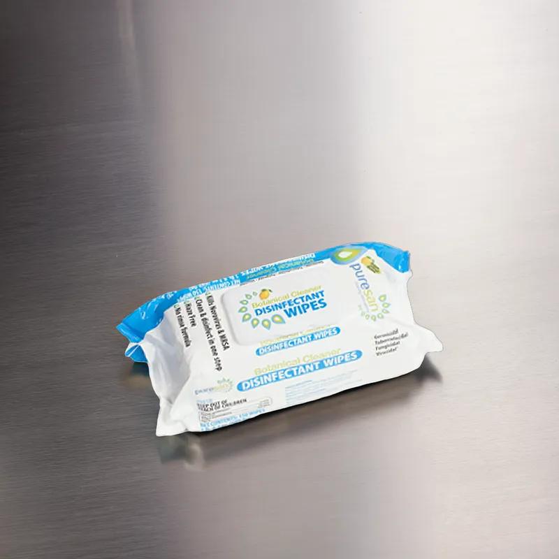 Lemon One-Step Disinfectant Wipe Tuberculocidal Virucidal Fungicidal 150 Count/Pack 8 Packs/Case 1200 Count/Case