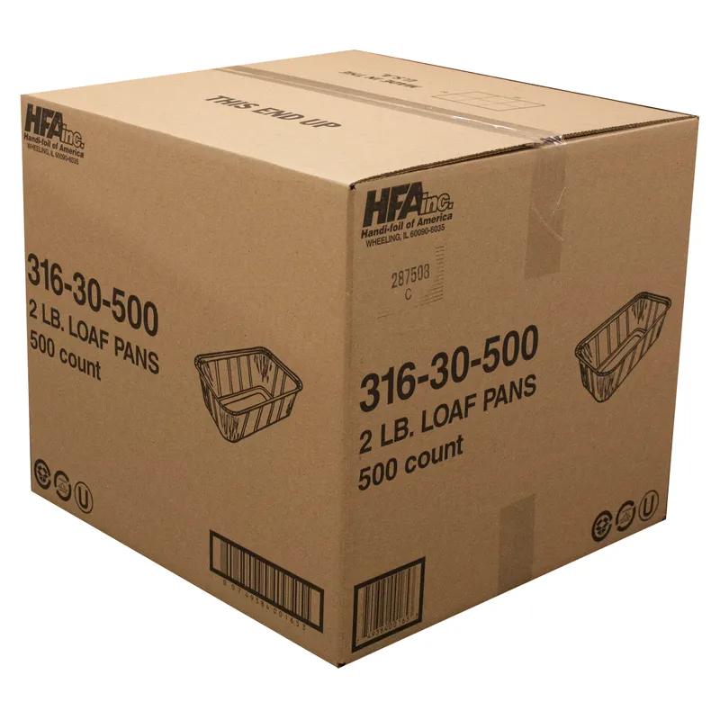 Bread & Loaf Pan 36 OZ Aluminum Silver Oblong Full Curl 500/Case