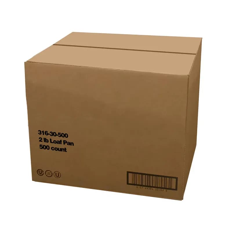 Bread & Loaf Pan 36 OZ Aluminum Silver Oblong Full Curl 500/Case